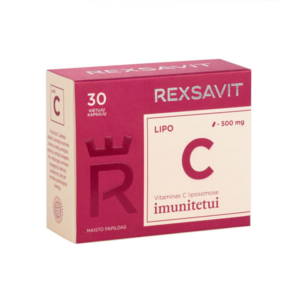 REXSAVIT LIPO C 500 mg, 30 cietās kapsulas attēls