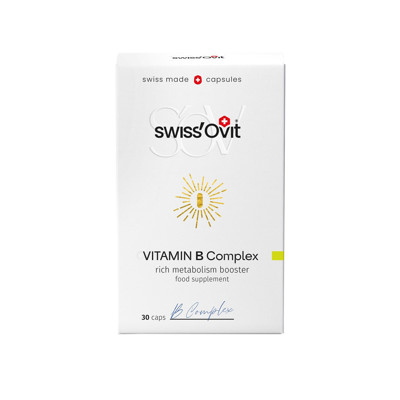 SWISSOVIT, B vitamīnu komplekss, 30 kapsulas attēls