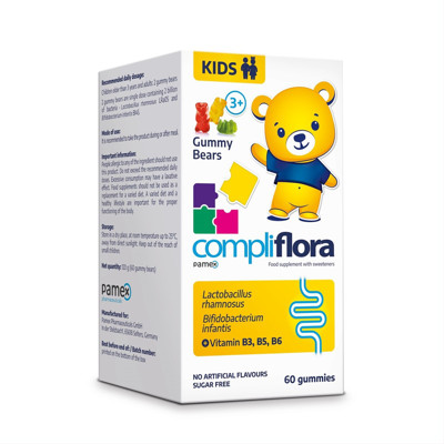 COMPLIFLORA KIDS GUMMY BEARS, 60 gumijas lācīši attēls