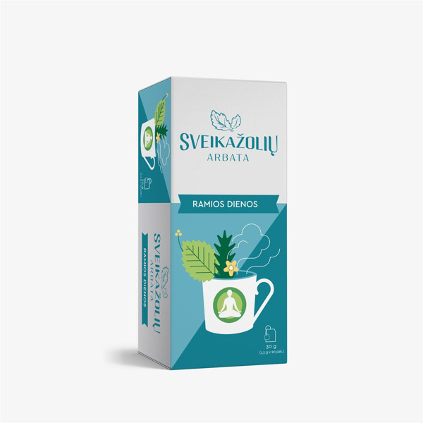 Sveikažolių arbata CALM DAYS, травяной чай, 1,5 г, 20 шт. изображение