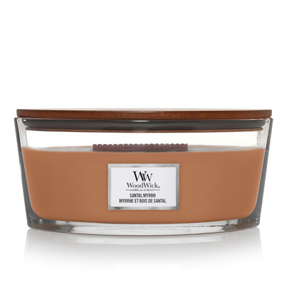 WOODWICK ELLIPSE SANTAL MYRRH, svece, 453g attēls