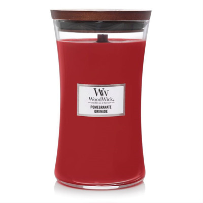 WOODWICK БОЛЬШИЕ ПЕСОЧНЫЕ ЧАСЫ ГРАНАТ, свеча, 609г изображение