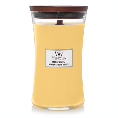 WOODWICK LIELS SMIĻU GLASS JŪRAS MIMOSA, svece, 609g attēls