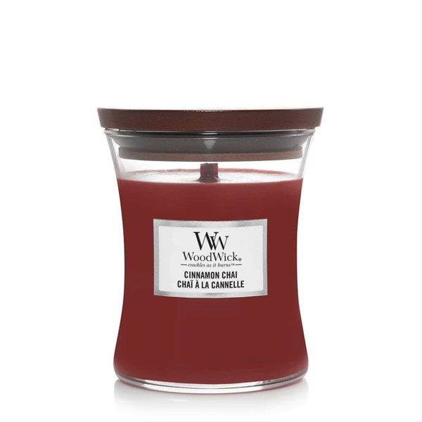 Woodwick WOODWICK MEDIUM «Песочные часы» с корицей, свеча, 275г изображение