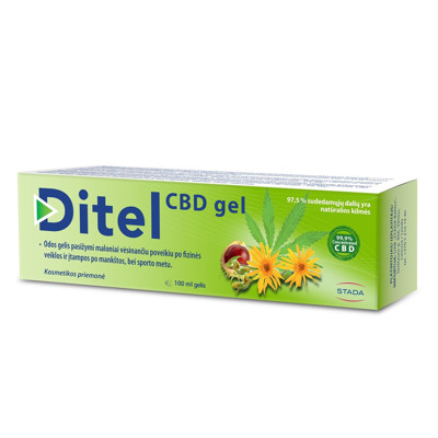 DITEL CBD, dzesēšanas želeja ar CBD eļļu, 100 g attēls