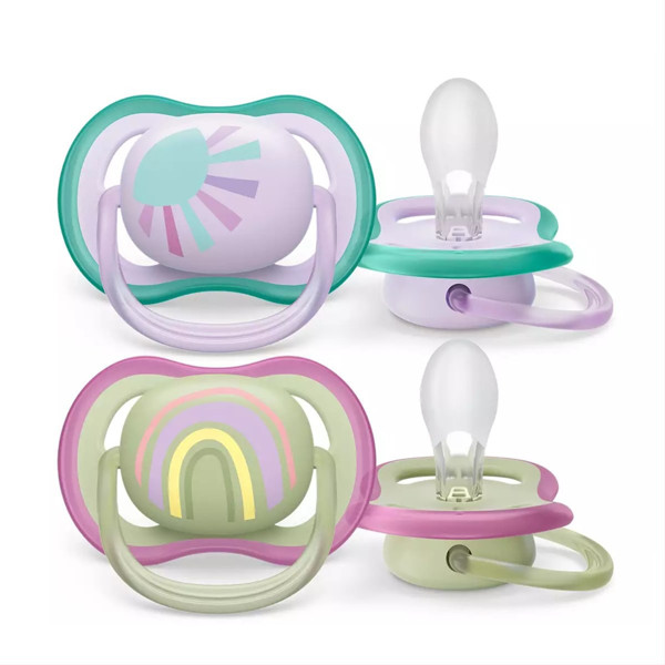 PHILIPS AVENT, silikona knupis, 0-6 mēn., Ultra Air, SCF085/59, 2 gab. attēls