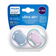 PHILIPS AVENT, silikona knupis, 6-18 mēn., Ultra Air, SCF085/34, 2 gab. attēls