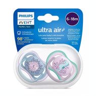 PHILIPS AVENT, silikona knupis, 6-18 mēn., Ultra Air, SCF085/61, 2 gab. attēls