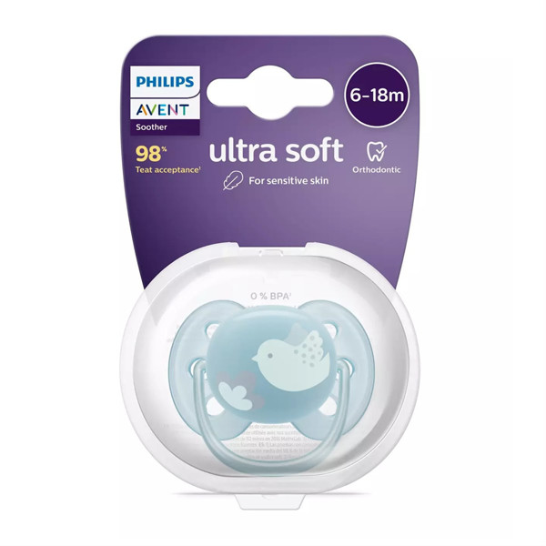 PHILIPS AVENT, silikona knupis, 6-18 mēn., mīksts dekorēts B, SCF092/04, 1gab. attēls