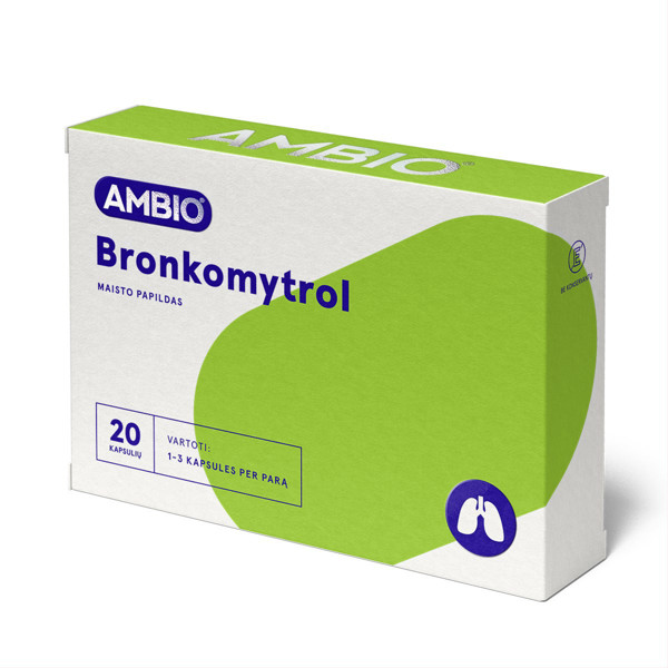 AMBIO Bronkomitrols, 20 kapsulas attēls