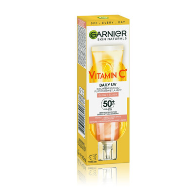 GARNIER VITAMIN C, starojošs dienas sejas fluīds, SPF 50+, 40 ml attēls