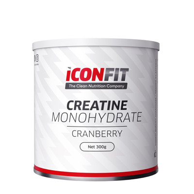 ICONFIT, Mikronizēts Kreatīna Monohidrāts - Dzērveņu, 300g attēls