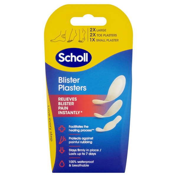 SCHOLL, plāksteri dažādu izmēru tulznām, 5 gab. attēls