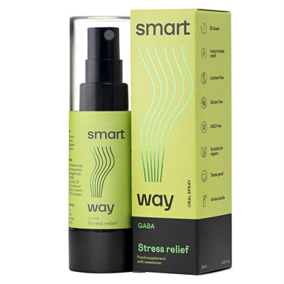 SMART WAY GABA stresa mazināšanai, izsmidzināms uztura bagātinātājs, 30 ml attēls