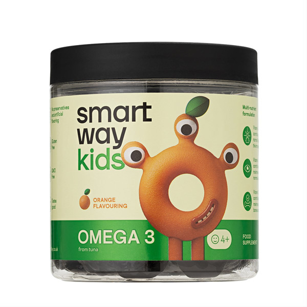 SMART WAY KIDS OMEGA-3, apelsīnu garšas gumijas, 60 gab. attēls