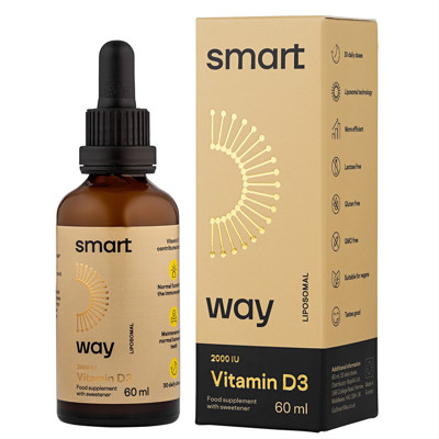 SMART WAY liposomu vitamīns D3 2000TV, 60 ml attēls
