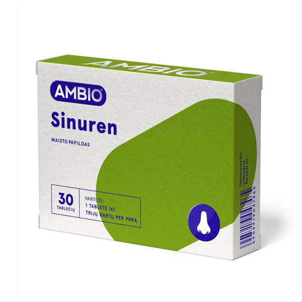 AMBIO Sinuren, 30 tabletes attēls