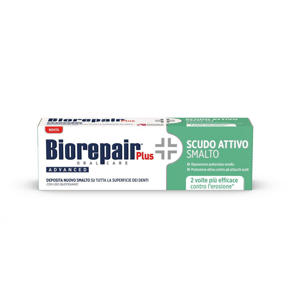 BIOREPAIR PLUS ACTIVE SHIELD, zobu pasta pret aplikumu, 75 ml attēls