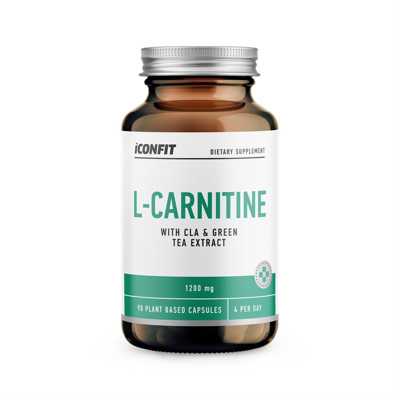 ICONFIT, L-karnitīns ar CLA un zaļās tējas ekstraktu, 90 kapsulas attēls