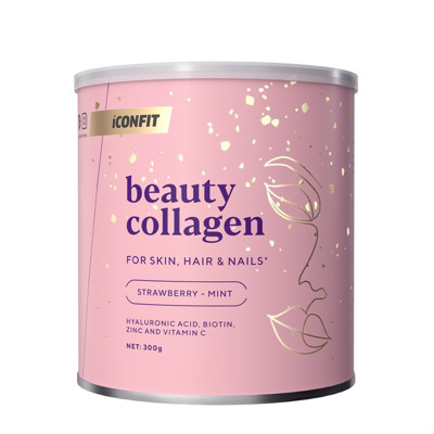 ICONFIT, skaistumkopšanas kolagēns, zemeņu-piparmētru garša, pulveris, 300 g attēls