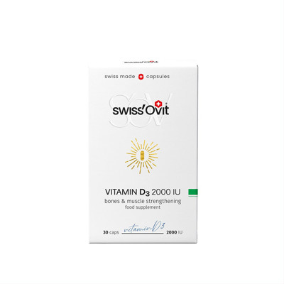 SWISSOVIT, D3 vitamīns, 2000TV, 30 kapsulas attēls