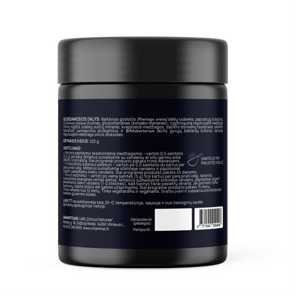 NATURAL NATURE SLIM FIT, zemeņu garšas šķiedrvielu maisījums, 225 g attēls