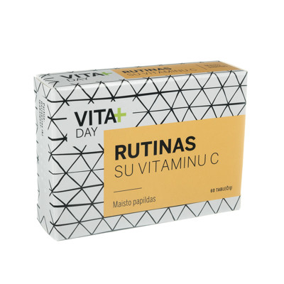 VITADAY RUTĪNS AR VITAMĪNU C, 60 таблетками изображение