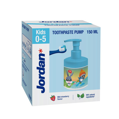 JORDAN, bērnu zobu pasta, 0-5 gadi, 150ml attēls