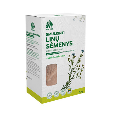 ŠVF SASMALCINĀTAS LINSĒKLAS, pulveris, 250 g. attēls