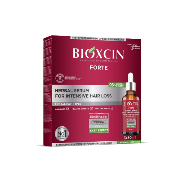 BIOXCIN FORTE, сыворотка против выпадения волос Dermagen, 3х50мл. изображение