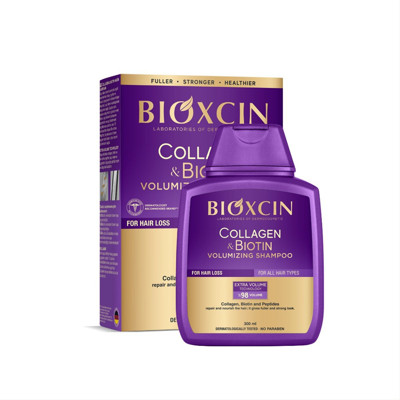 BIOXCIN COLLAGEN & BIOTIN, apjomu piešķirošs matu šampūns, 300 ml. attēls