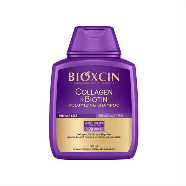 BIOXCIN COLLAGEN & BIOTIN, шампунь для объема волос, 300 мл. изображение
