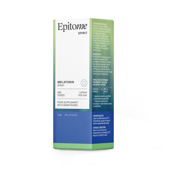 EPITOME SPIRIT MELATONIN SPRAY, 385 aerosols (50ml) attēls