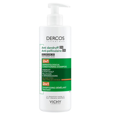 VICHY DERCOS DS, pretblaugznu šampūns ar kondicionieri, 390ml attēls