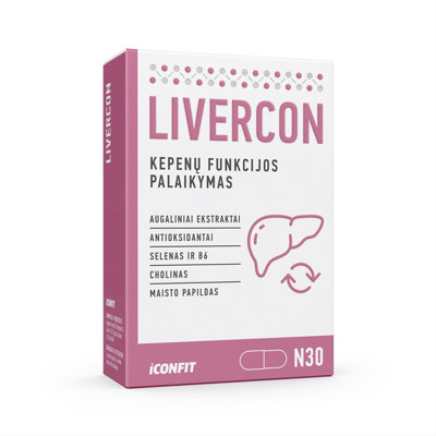 ICONFIT, livercon, 30 kapsulas attēls