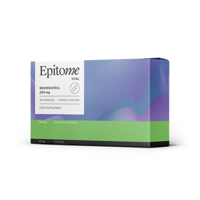 EPITOME VITAL RESVERATROL 200 mg, 30 kapsulas attēls