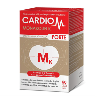 CARDIOM MONAKOLIN K FORTE, 60 kapsulas attēls
