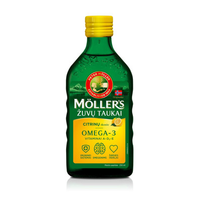 MOLLER'S ZIVJU EĻĻA, citrona garša, 250 ml attēls