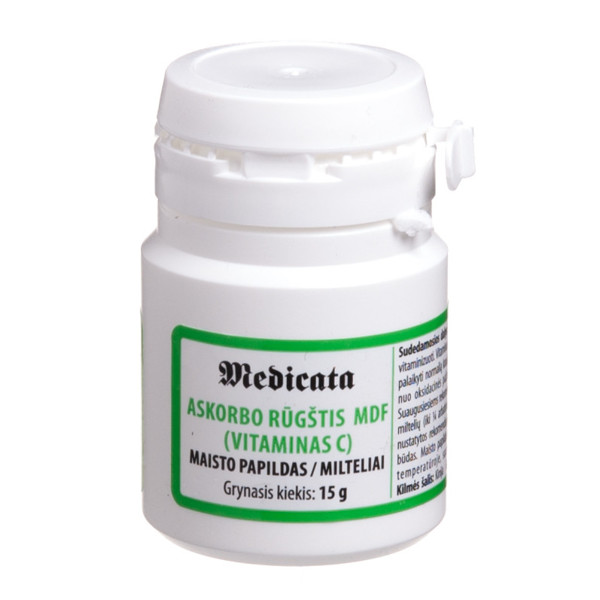 Askorbīnskābes MDF, pulveris, 15 g attēls
