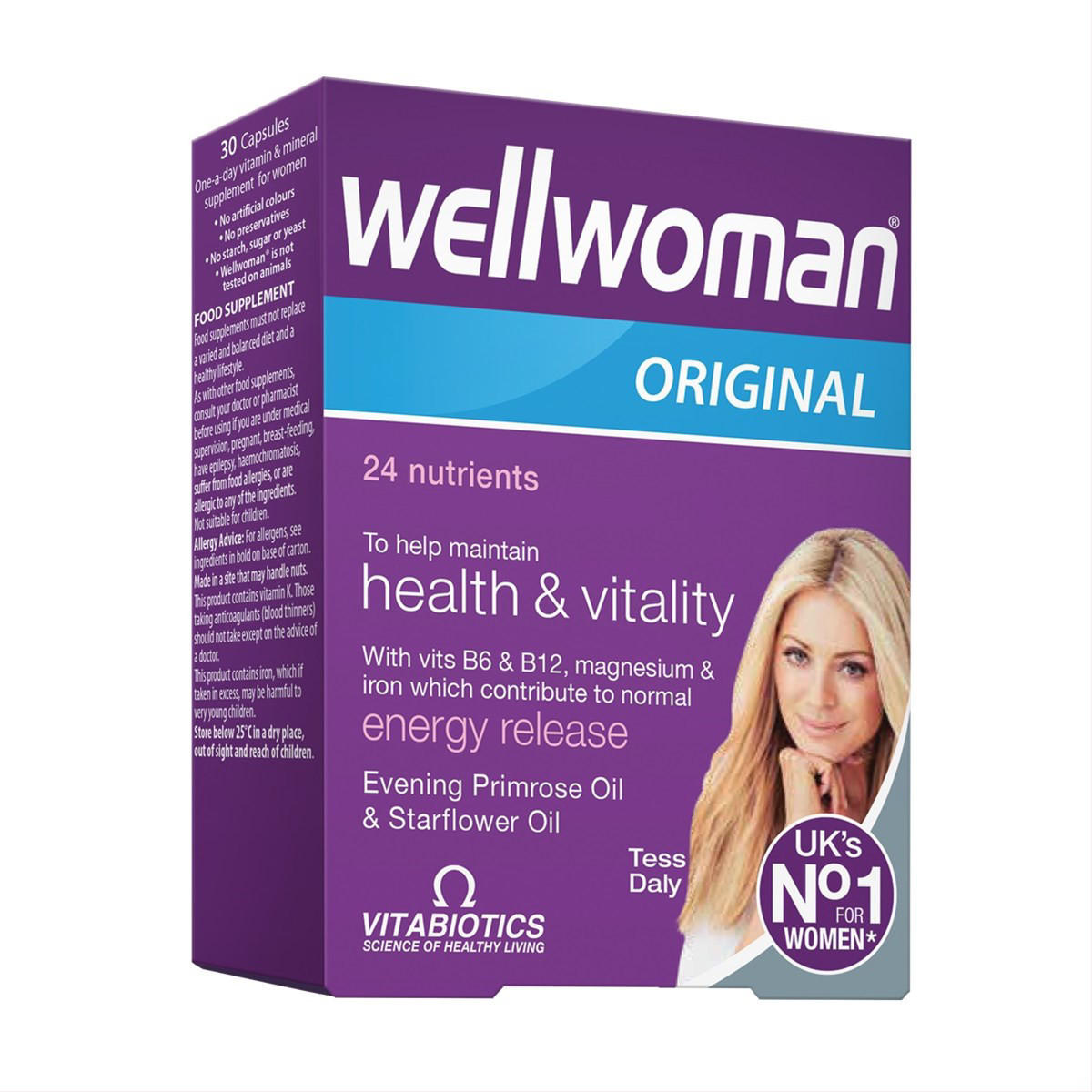 Vitabiotics Ltd. WELLWOMAN, 30 kapsulas