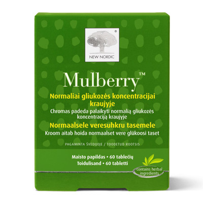 NEW NORDIC MULBERRY, 60 tabletes attēls
