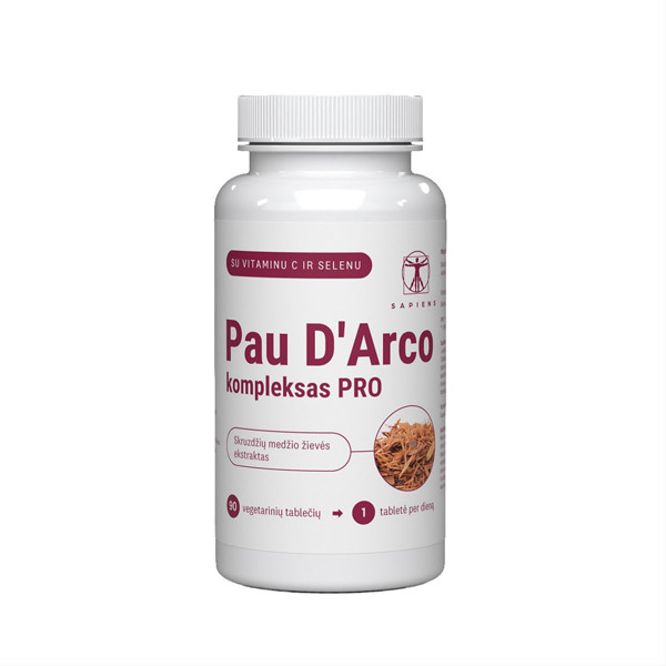 SAPIENS, Pau d'Arco Complex Pro, 90 tabletes attēls