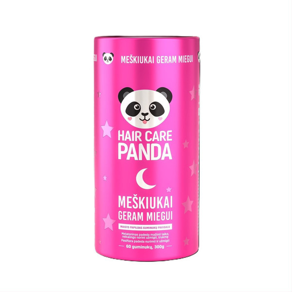 HAIR CARE PANDA LĀCĪŠI LABAM MIEGAM, 60 gumijas attēls