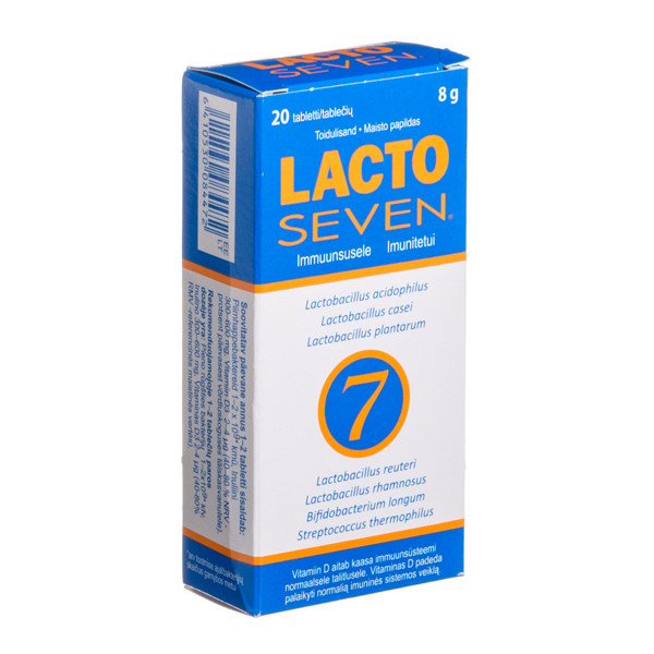 LACTO SEVEN, 20 tabletes attēls