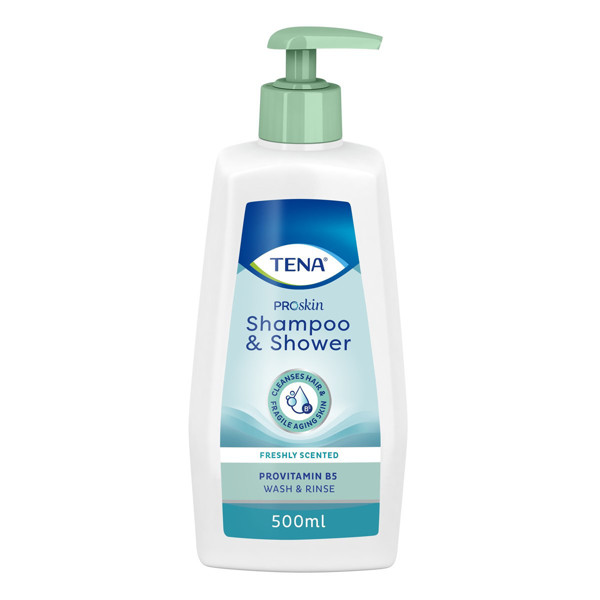 TENA SHAMPOO&SHOWER, šampūns un dušas želeja, 500 ml attēls