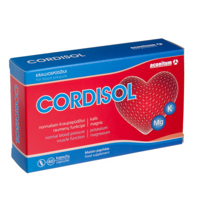 CORDISOL, 60 kapsulas attēls