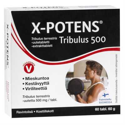 HANKINTATUKKU X-POTENS TRIBULUS, 60 tabletes attēls