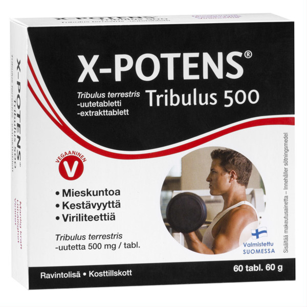 HANKINTATUKKU X-POTENS TRIBULUS, 60 tabletes attēls