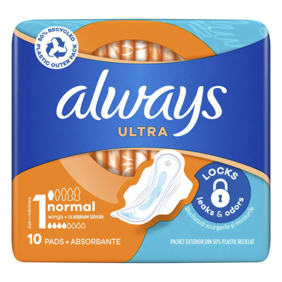 ALWAYS ULTRA NORMAL PLUS, higiēnas paketes, 10 gab. attēls