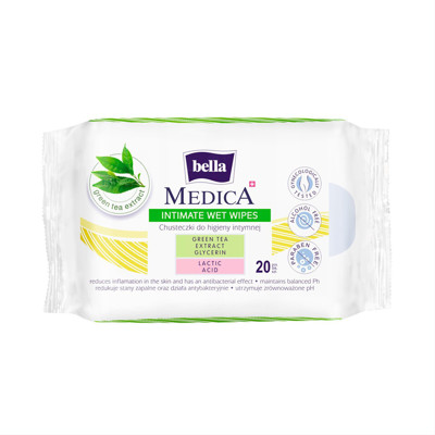 BELLA MEDICA, mitrās salvetes intīmai higiēnai, 20 gab. attēls